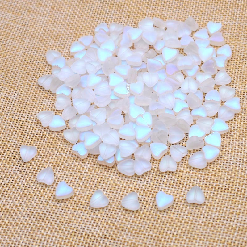 8mm 30/60 kristallen glazen kralen in de vorm van een hartje voor het maken van sieraden, doe-het-zelf kettingen, handgemaakte knutselwerkjes, tsjechische glazen losse tussenkralen