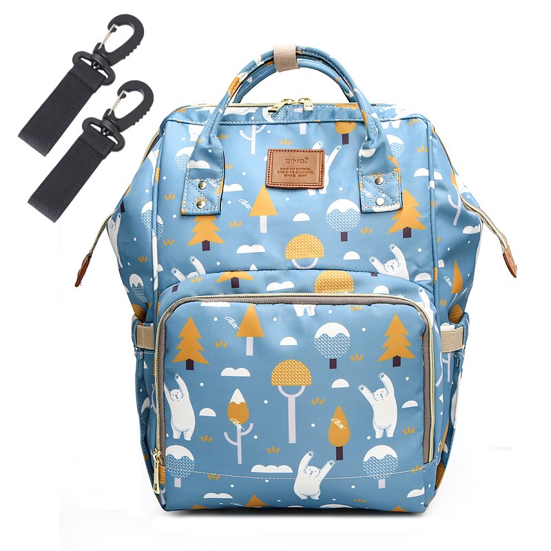 Lequeen Baby Diaper Bag Backpack Baby Organizer Bags for Mom with Hooks Large Stroller Bag for Mommy Baby Changing Mummy Bag: Plum