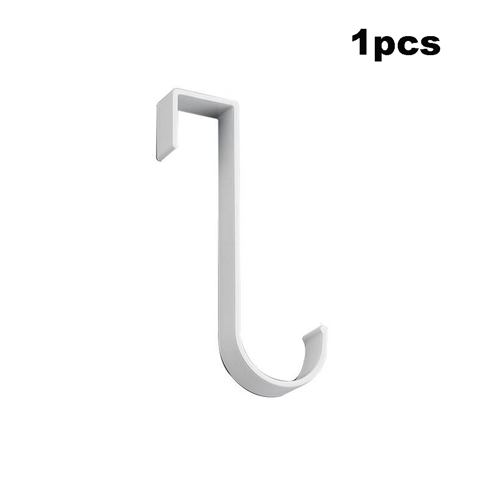 Crochet multifonctionnel en aluminium, espace de radiateur, porte d'armoire, crochet arrière, serviette de salle de bain, petit crochet, accessoires pour la maison, 1/2 pièces: jaune clair