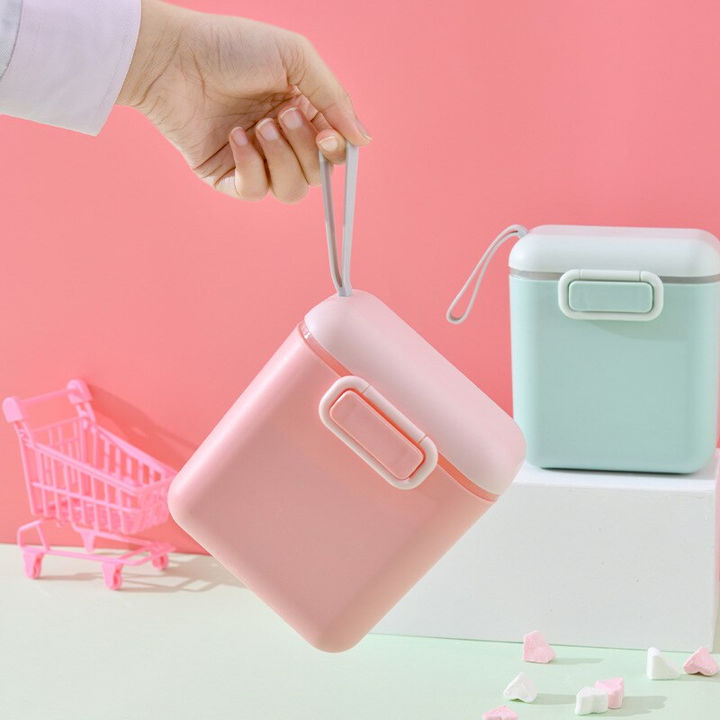 Baby Portable Portable Baby Food Cute Storage Box Basic Cereal Milk Powder Box Toddler Snack Milk Powder Container