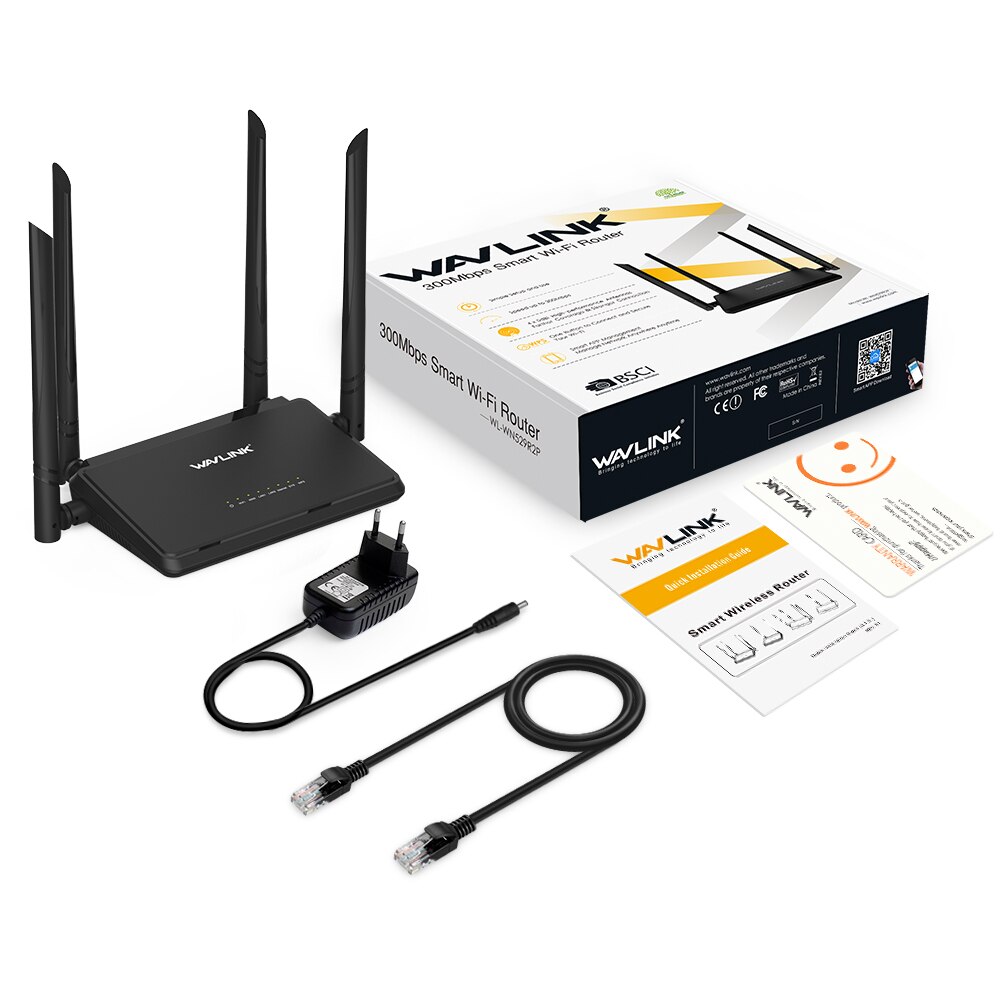 300Mbps Smart WiFi Router N300 Wireless Smart Wifi Router Repeater Access Point With 4x5dbi Antennas WPS router Clearance