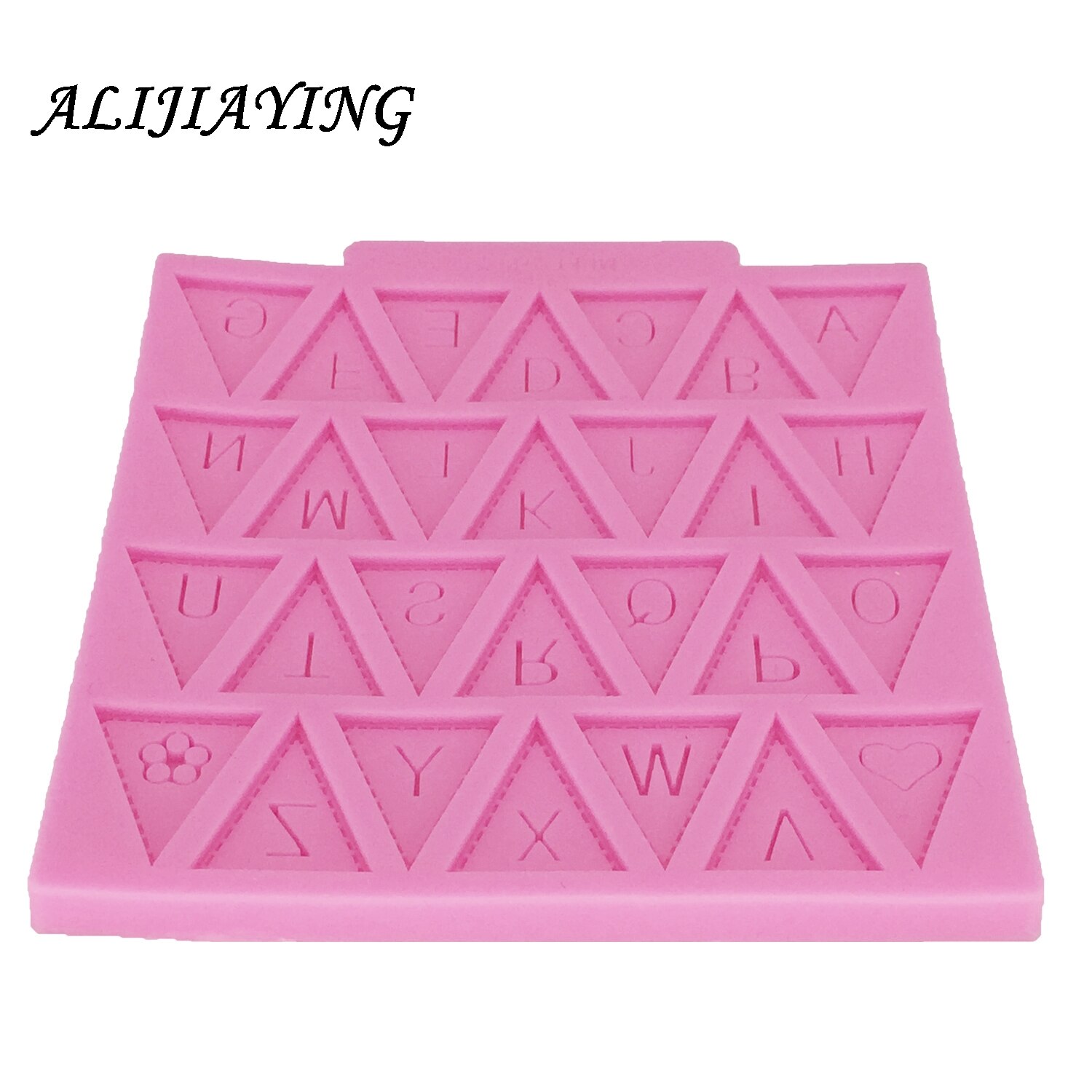 1 Stck Kochen werkzeuge Flagge bilden 26 Englisch Buchstaben Silikon bilden Schokolade Fondant Kuchen Dekorieren Werkzeuge Kuchen Grenze bilden D0153