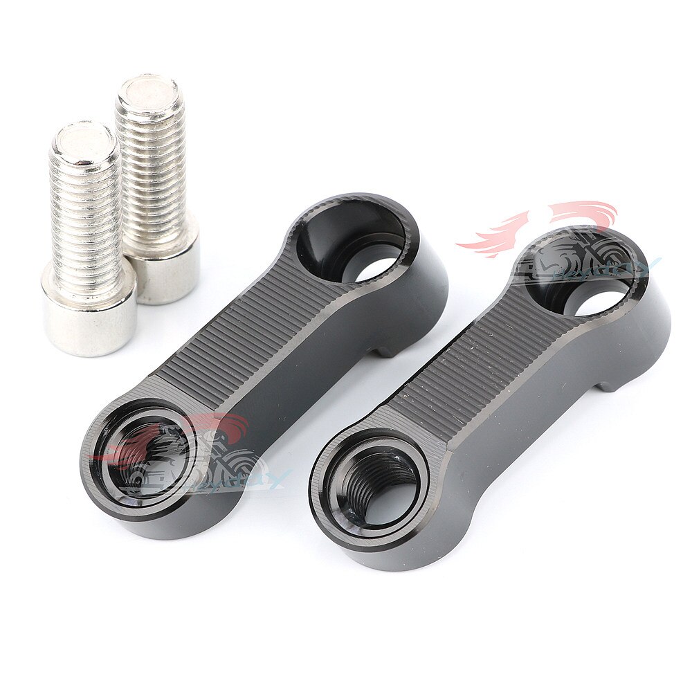 Soporte de aluminio CNC, Base de espejo retrovisor modificada, soporte extendido para KTM 450 SXF SMR 400/640 EXC 250 SX 125 990 ADVENTURE S: Black