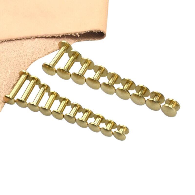 20 Stck Solide Bogen Durcheinander Schraube Nieten DIY Gepäck Leder Zubehör Zucht Schraube Nagel Gürtel Schraube Schnallen Album Bindung Bücher Spikes
