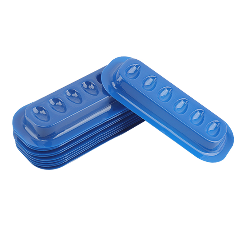 100 pièces porte-colle à cils Palette Extension de cils support adhésif tampons bande en forme de joint en plastique Palette cils artiste accessoires