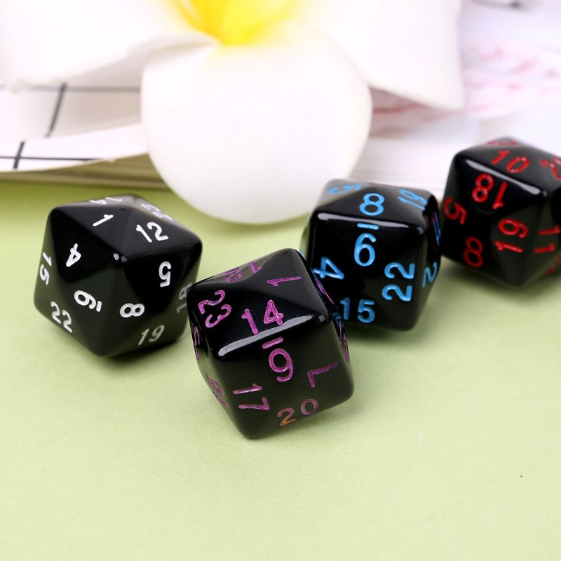 6 Stks/set Game Dice 6 Zijdig D6 24 Punten Tafel Games Desktop Polyhedral Voor D & D Games Party Grappig spelen Stijlvolle Dices Willekeurige