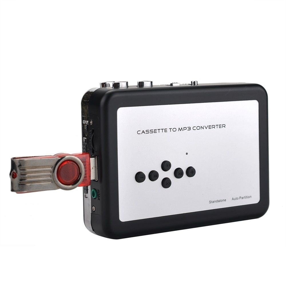 Reproductor convertidor de casete a MP3, cintas analógicas, música a Digital, ahorro a memoria USB, USB Walkman, reproductor de casete portátil