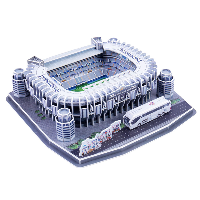 Kids 3D Three-dimensional Puzzle World Football Stadium Baby Puzzle DIY Spell Insert Toy Learning Educational Games Toys: 110