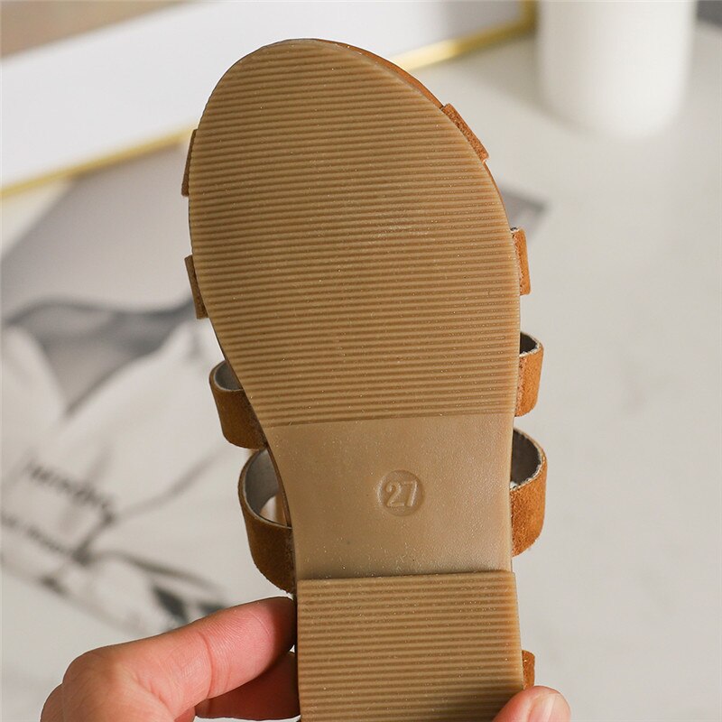 Sommer gladiator romerske sandaler high-top pigesandaler børnesandaler toddler gummisålsandaler
