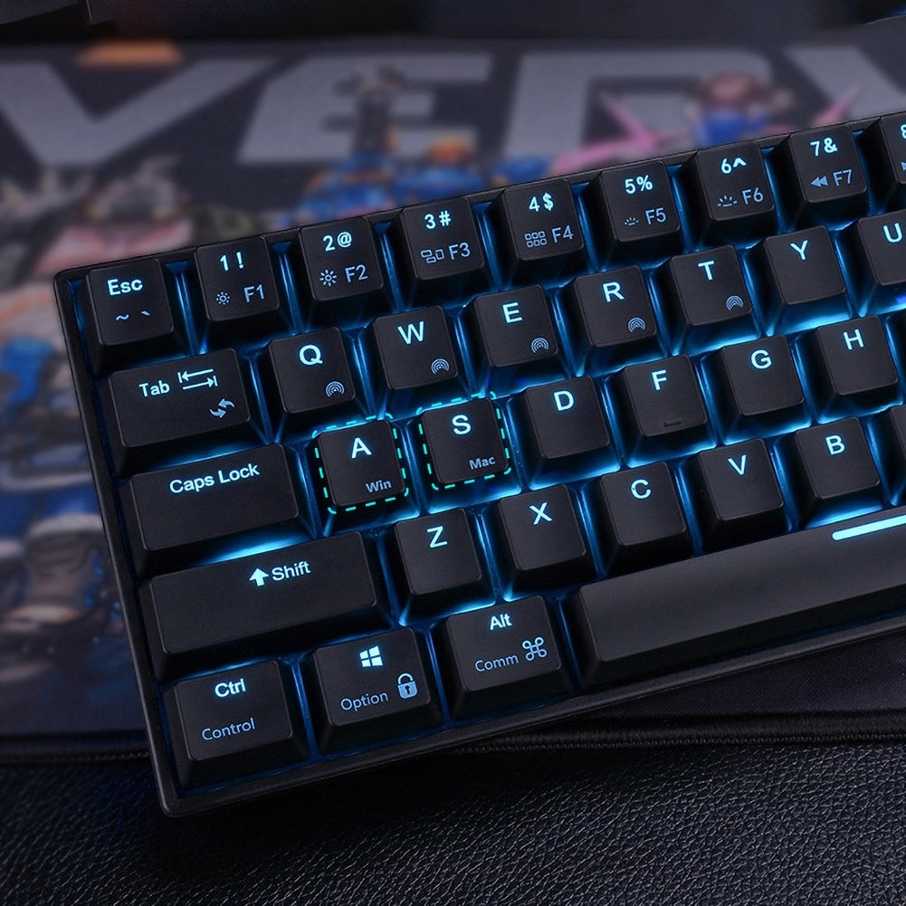 71 Keys Wireless Bluetooth Mechanical Keyboard RGB Backlight Wireless Gaming Keyboard Rechargeable Mechanical Keyboard for PC