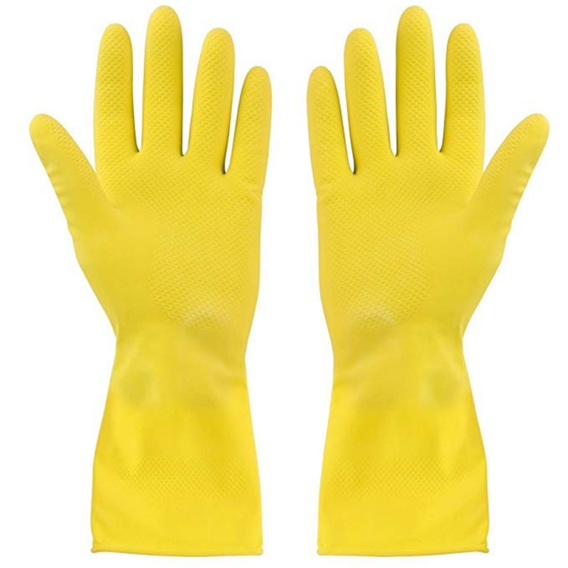 1 Paar Huishoudelijke Afwas Wassen Kleren Rubberen Handschoenen Latex Waterdicht Huishouden Tuin Handschoenen S-XL Size