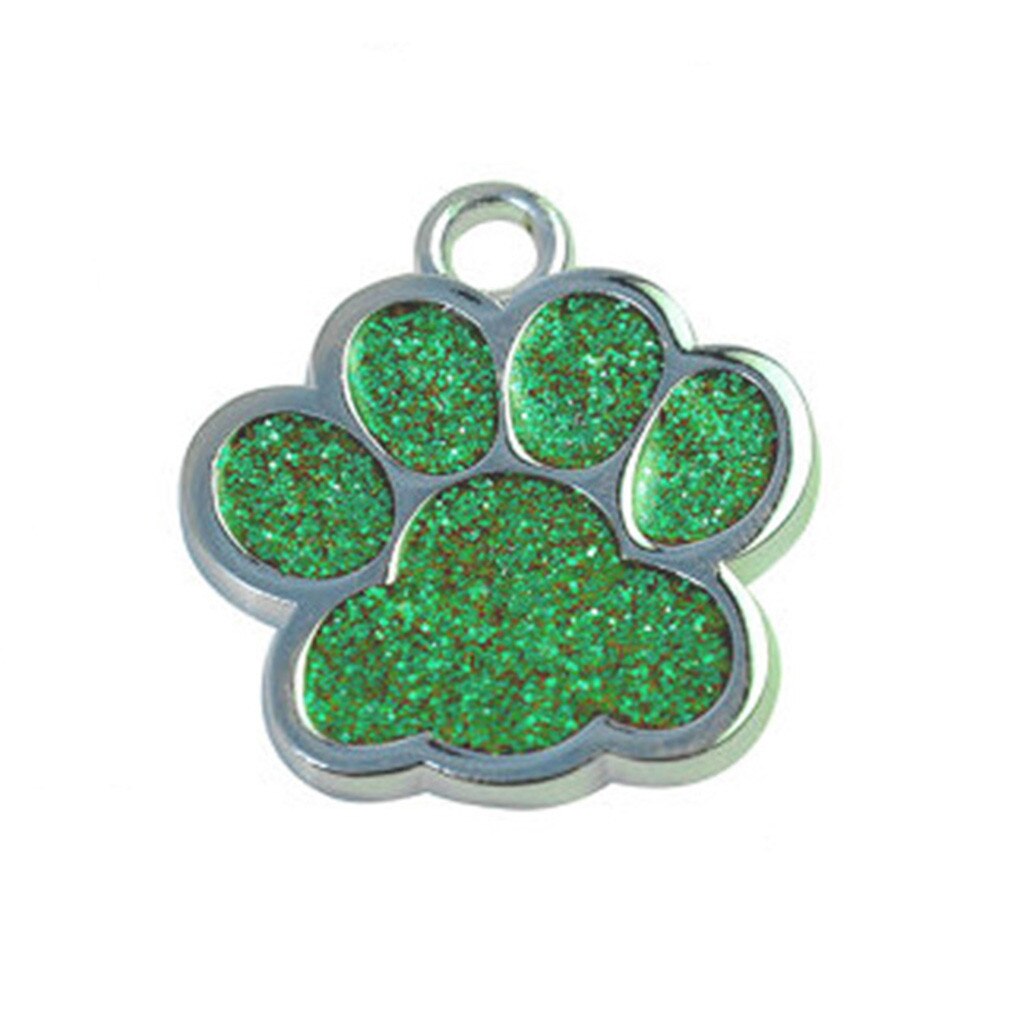 Mini étiquette d'identification patte de chien chat, bijoux pour animaux de compagnie, collier, fournitures pour animaux de compagnie, accessoires diamètre 27mm, sans lettrage,