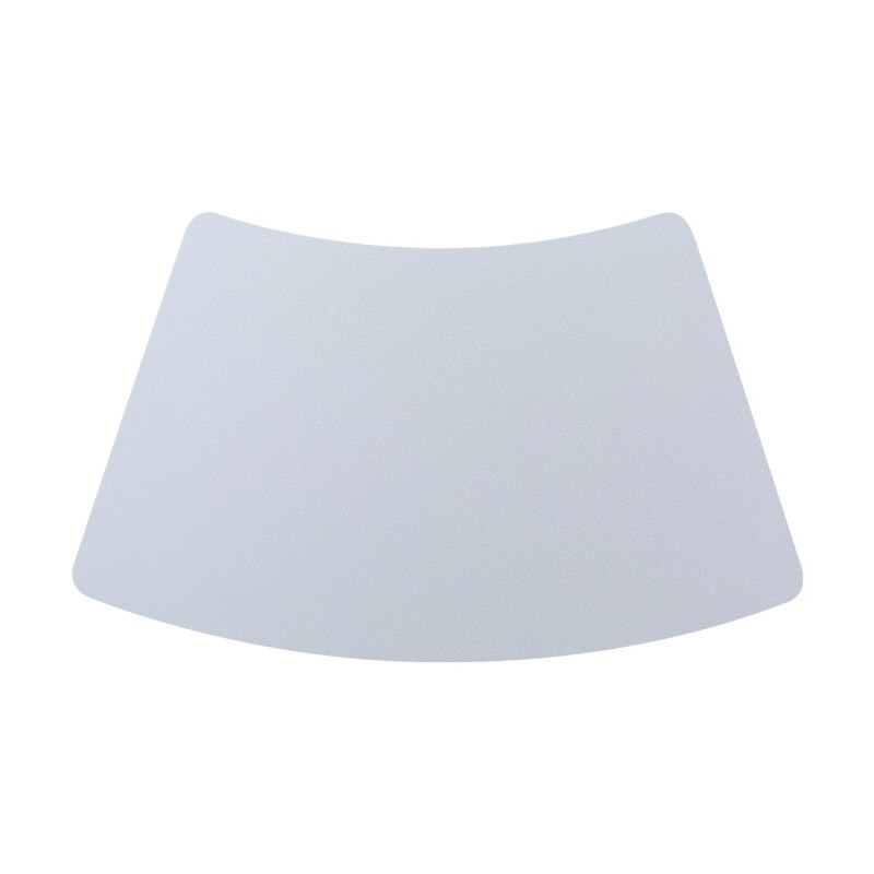 Silicone Placemat Round Table Tableware Coaster Mat Fan Individual Dinner Table Heat Insulation Mat Table Decoration Accessories: 1PCS Gray