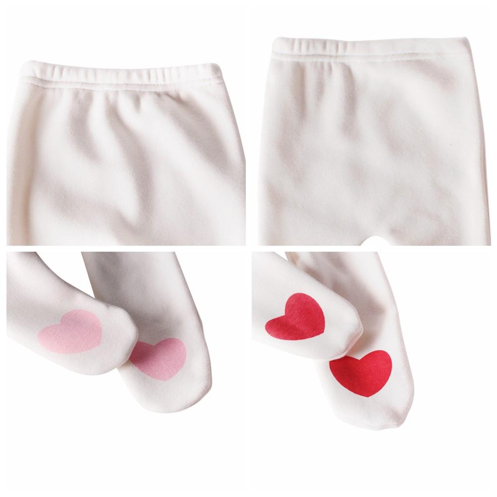 Sveglio del cuore di amore Siamesi Calzamaglia Del bambino Delle Ragazze Dei Ragazzi autunno inverno collant di Cotone super tenere in caldo Aggiungi lana tutti i-Partita Pantaloni W