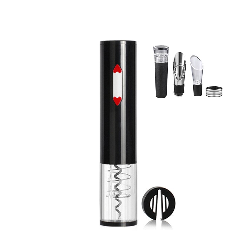 Abridores de botellas de vino eléctricos, cortador de papel de aluminio , Sacacorchos de batería seca, herramientas para el hogar, suministros de cocina,: style3
