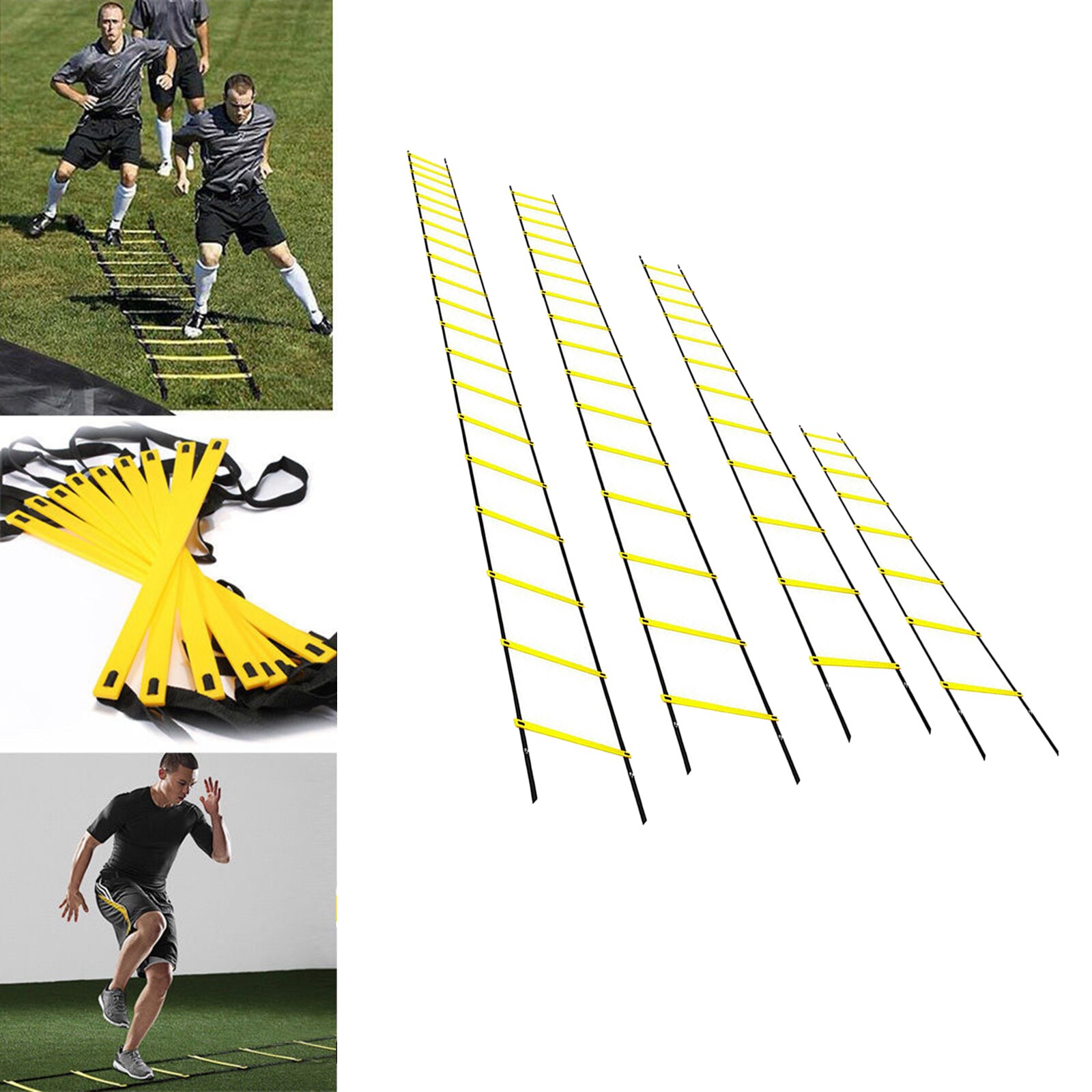 Escalera de agilidad, escaleras de ejercicios de entrenamiento de velocidad para fútbol boxeo