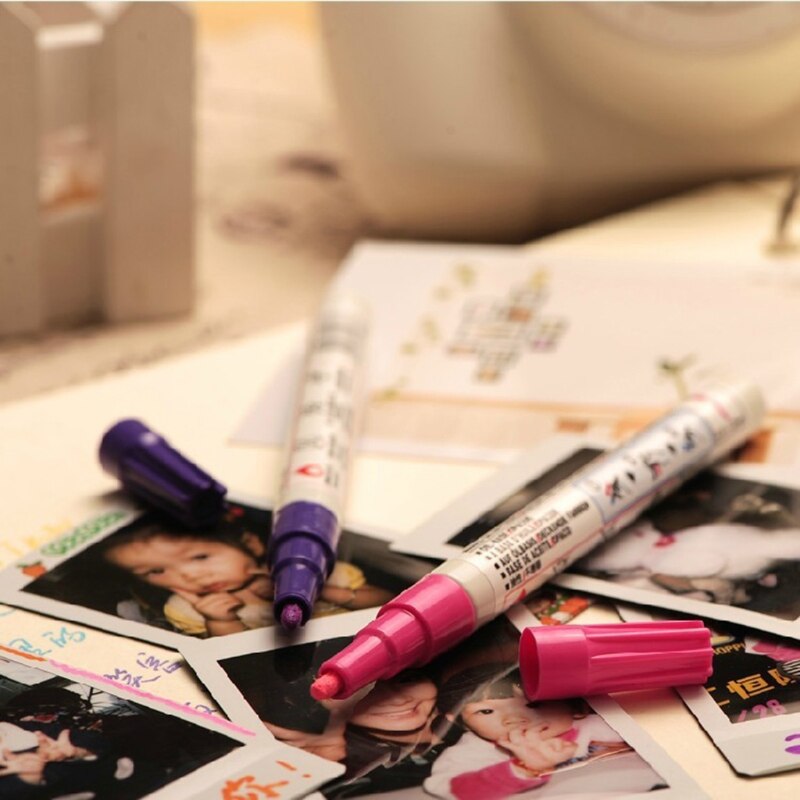 Verf Marker Pennen Fine Tips Waterdicht Art Permanente Olie Gebaseerd Diy Craft Decor K92C