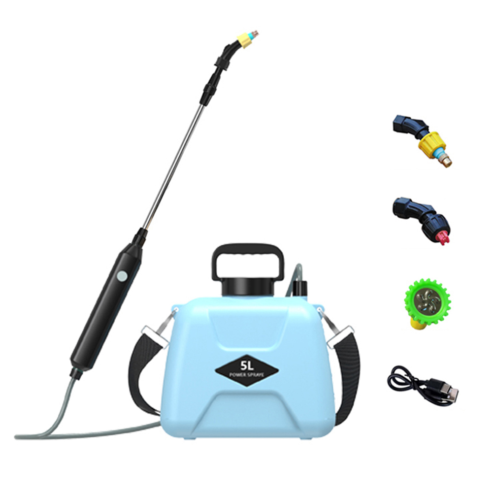 5/8L Gärten Elektrische Spritzgerät Garten Spritzgerät Schulter Automatische Garten Pflanze Spritzgerät Zerstäubung Bewässerung Blumen Bewässerung Zu: Licht Grau