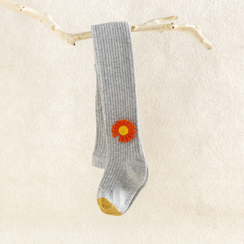 Baby Meisjes Knit Panty Winter Zacht Katoen Stretch Warm Leggings Peuter Warm Kousen Broek Daisy Bloem Panty