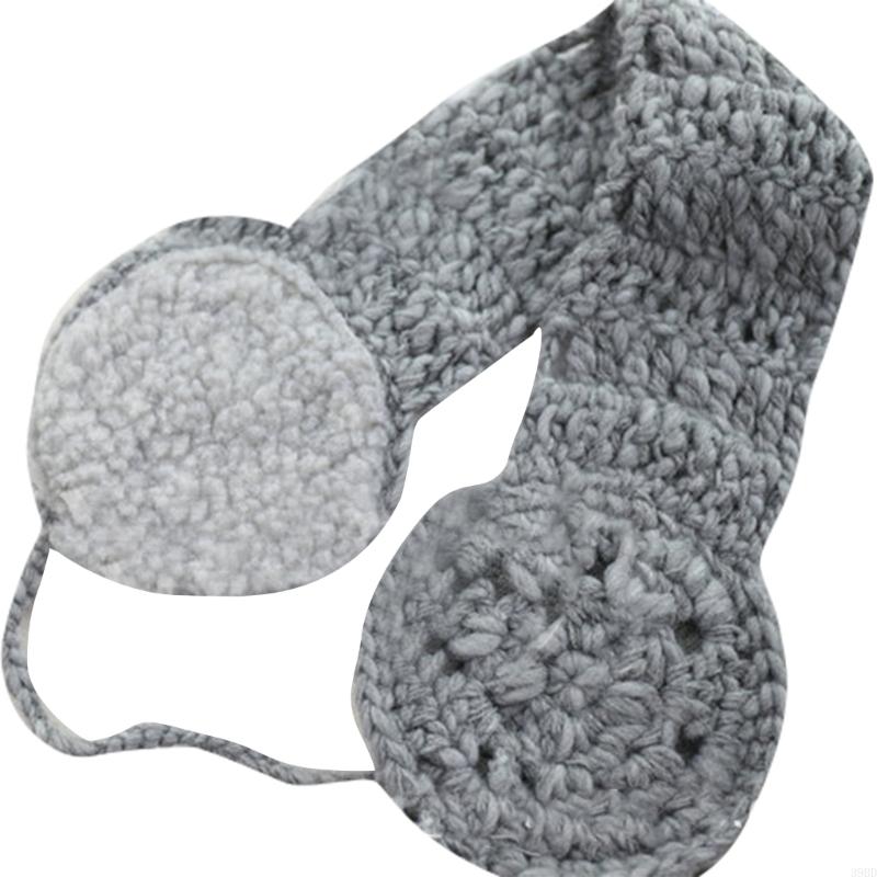 Cache-oreilles en tricot pour femmes, bandeau chauffe-oreille en Crochet, cache-oreilles en tricot avec pompons, cache-oreilles chauds d'hiver