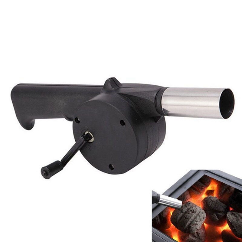 Hand Crank Bbq Fan Draagbare Barbeque Air Blower Met Handmatige Handvat Snelheid Controle Voor 4713