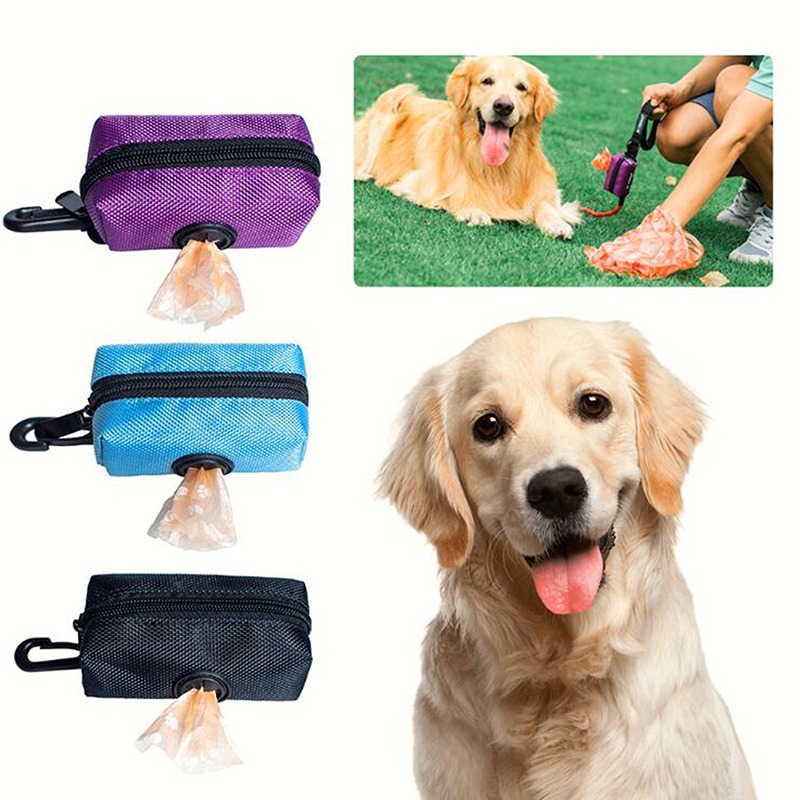 Distributeur de sacs de merde pour chien, sacs de déchets pour animaux de compagnie, sac de déchets d'extérieur jetable, distributeur de transport, outils de ramassage propres, accessoires pour animaux de compagnie