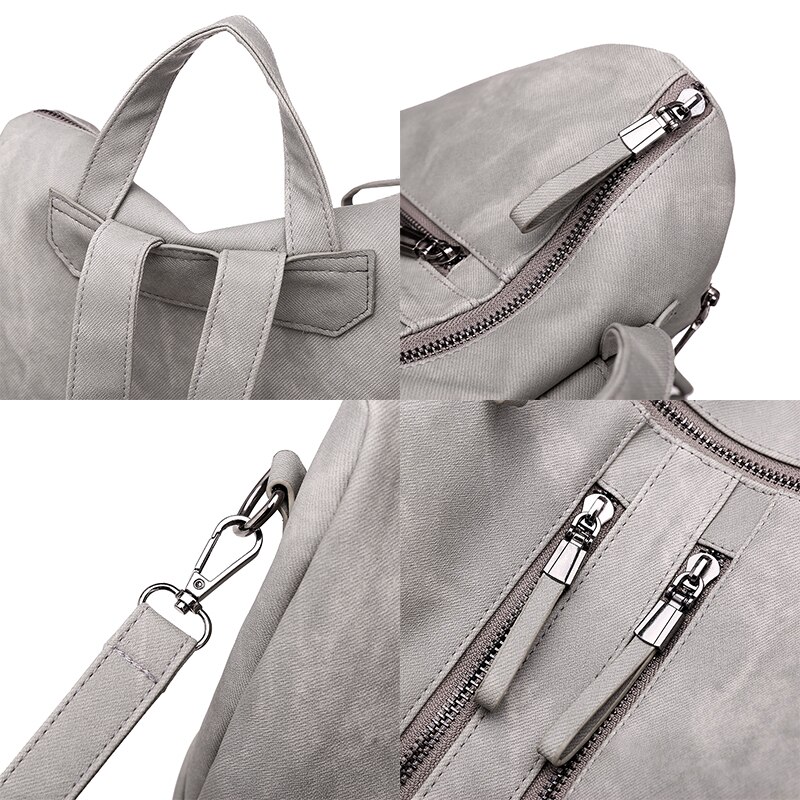 Mochila femenina , mochila femenina informal multifunción, mochila de cuero para mujer, bolso de hombro femenino, mochila A Dos viajes