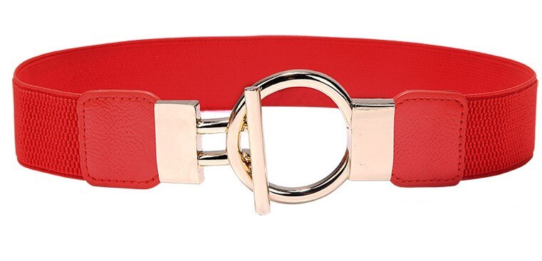 Mode Zwarte Cumberbanden Dame Brede Elastische Lederen Riem Jurk Jas Buikband Ceinture Luxe Gordel Rode Vrouwen: style 2 red color
