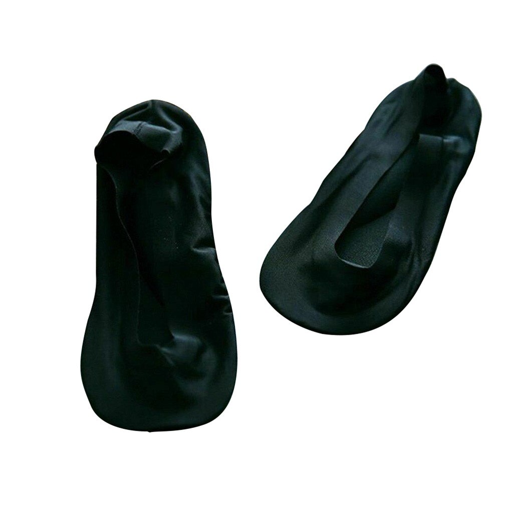 3d åndbar indersål bue fodmassage sundhedspleje kvinder sommer sokker is silke sokker lavvandet mund: Hvid