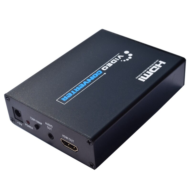 SCART zu HDMI Scaler Kasten o Video Konverter 720P/1080P Schwarz(EU Stecker)