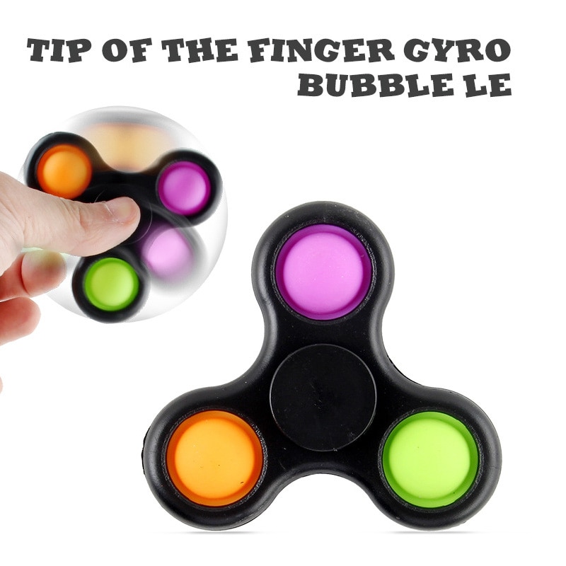 Fidget Toy Fidget Spinner Simple Dimple Relief Pop Sensory Antistress Toys For Kids Adults Early Educational Autism Special Need