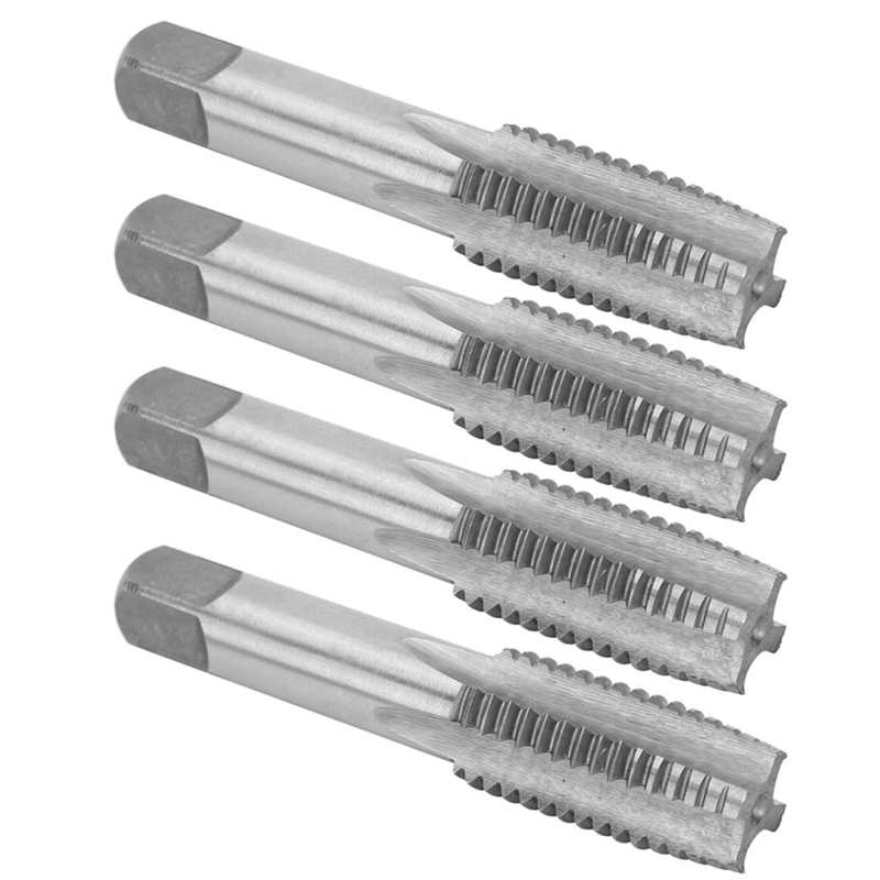 4Pcs Metric Hand Tap M18 Alloy Tool Steel Metric Straight Groove Tapping Processing Tools for Drilling Tapping Machines