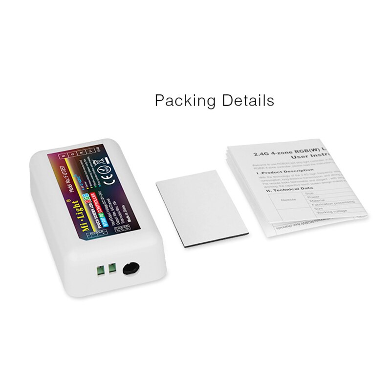Mi light Wireless 2.4G 4-Zone RGB Touch tone remote control for led strip,RF Wifi dimmable Controller rgb controller