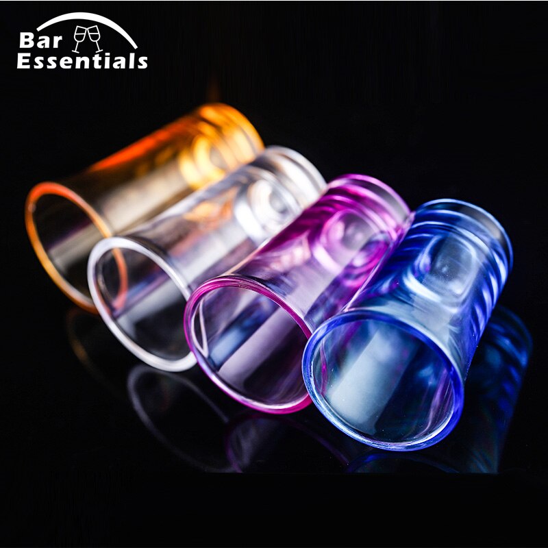 35ml Acrylic Shot Cup Spirits Vodka Drink Cup Liquor Alcohol Goblet Whisky Cup Bar KTV Color Wine Cup