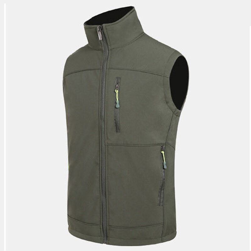 Wasserdicht Vlies Futter Männer Frühling der Softshell Weste draussen Wandern Camping Wandern Angeln Warme Ärmellose Jacken Panzer Spitzen