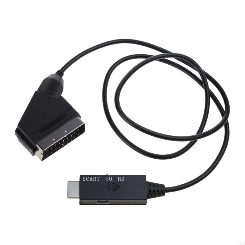 Câble convertisseur Flexible HDMI vers péritel, sans installation du pilote, grand convertisseur précis, adaptateur péritel