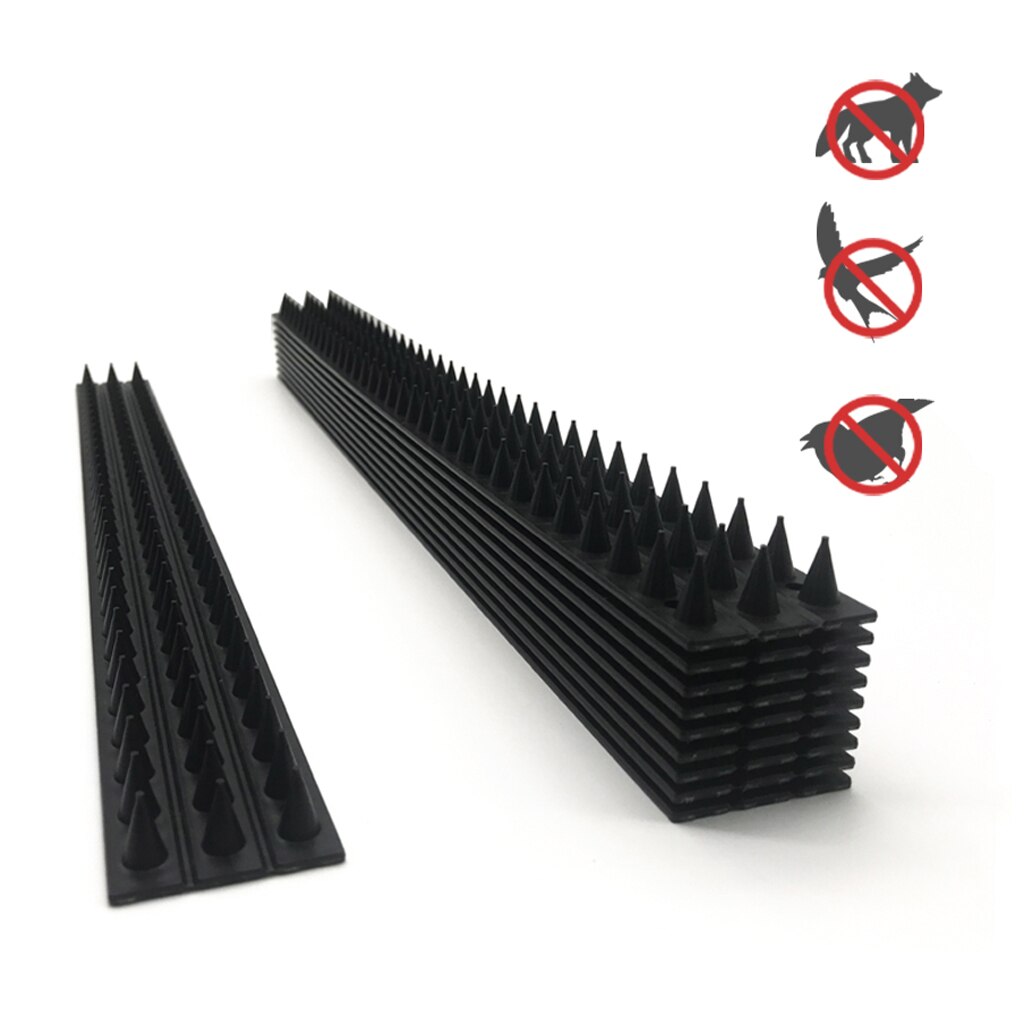 Gates Anti Climb Fence Wall Spikes Garden Bird Burglar Prickle Strips Black