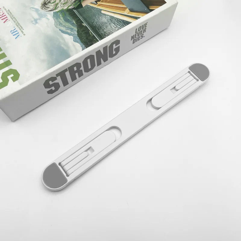 Foldable Laptop Stand Portable Notebook Support Base Holder Pad Adjustable Riser Cooling Bracket Universal for Laptop Tablet: WHITE