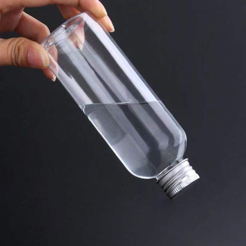 50/100 stuks plastic fles aluminium dop 5 ml 10 ml 15 ml 20 ml 30 ml 50 ml lege flacon monsterflessen transparante container voor reizen