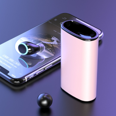 6000mAh Power Bank Wireless V5.0 Bluetooth Earphone Waterproof Headset With Dual Mic and 6000mAh Battery Charge Case