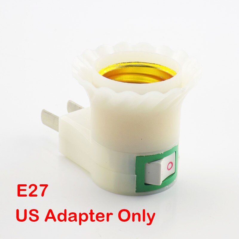Base de bombilla LED E27 a E27, convertidor de soporte de lámpara de extensión Flexible, enchufe europeo y estadounidense de 18cm/28cm/38cm/48cm/58cm: US plug