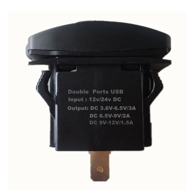 Schnellladefunktion 3.0 usb-anschlüssen, wippschalter  qc 3.0 led-anzeige und voltmeter für boote, autos, lkws, motorräder, smartphones und tablets