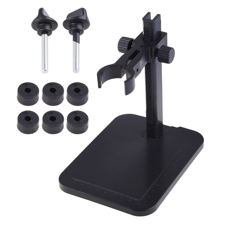 Aluminium Universal Adjustable Base Stand Holder Desktop Support Bracket USB Digital Microscope Endoscope 85AC