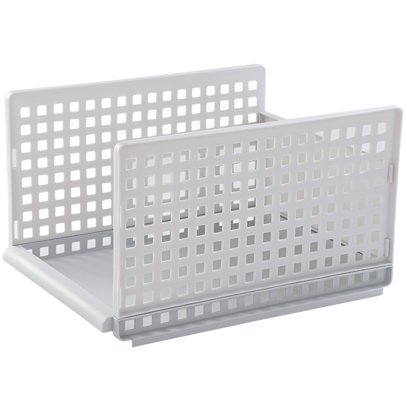 Wardrobe Layered Partition Shelf Storage Compartment Clothes Cabinet Baffle Layered Frame Folding Organizer Holder Bedroom