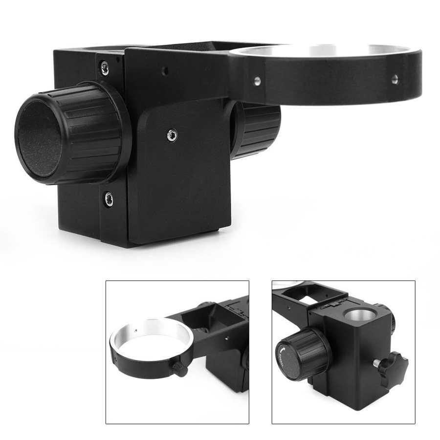 Black Aluminum Alloy Stereo Microscope Focusing Bracket Rack Accessory for Repair Maintaining Microscope Accessory