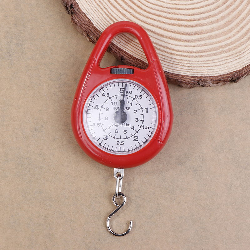 Mini puntatori Gancio sospeso digitale Bilancia a molla Bilancia portatile per bagagli da viaggio Bilancia da pesca Bilancia per alimenti con capacità di 5 kg: Grigio chiaro