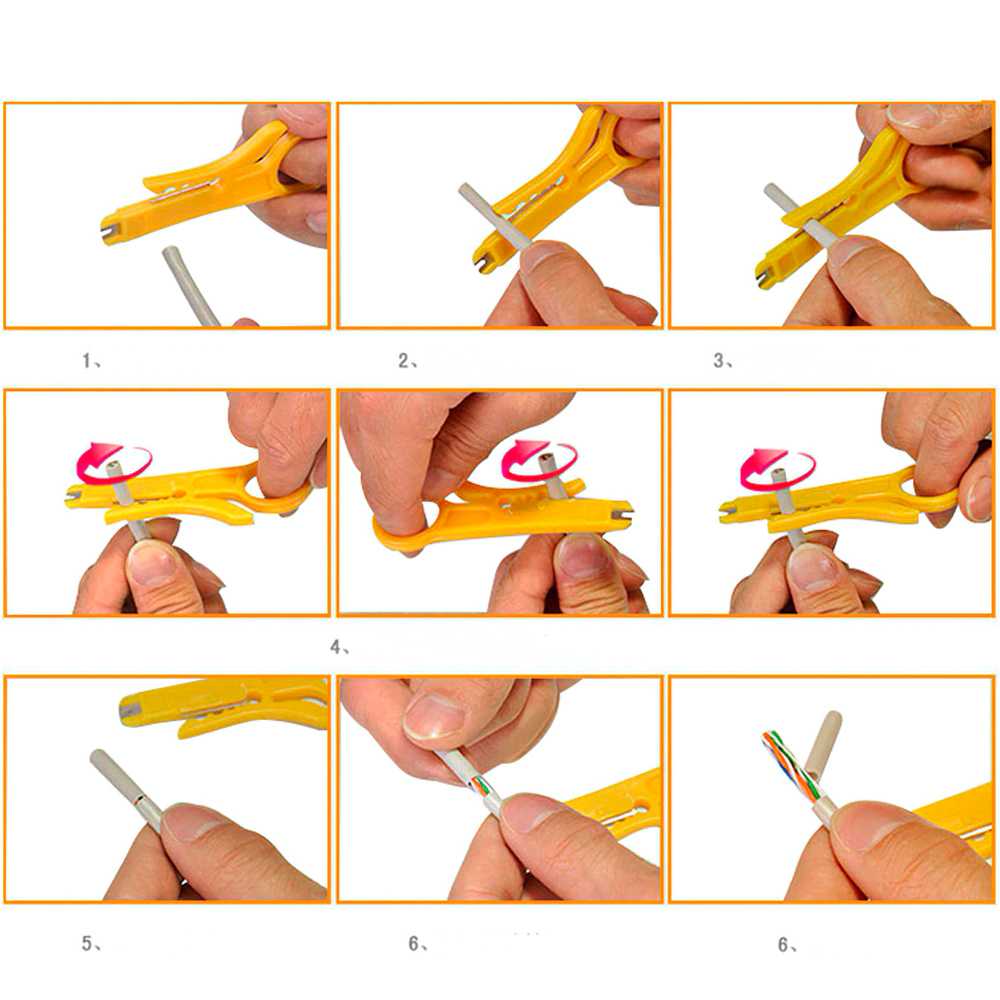 RJ45 Kat 6 5e Netwerk Lan Ethernet Kabel Krimpen Crimper Tool Elektricien Tang