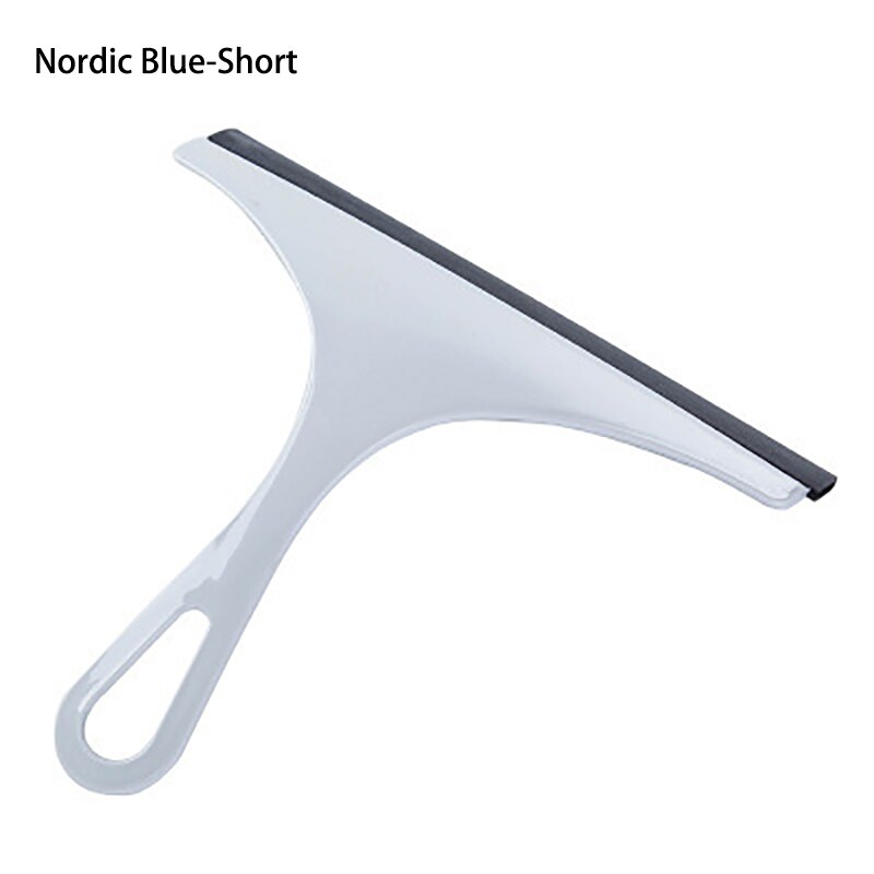 Cepillo limpiacristales para limpieza de ventanas, limpiador de escobilla de aire, raspador de lavado para el Hogar, baño, coche, herramienta de limpieza, accesorios de cocina: Nordic Blue-Short