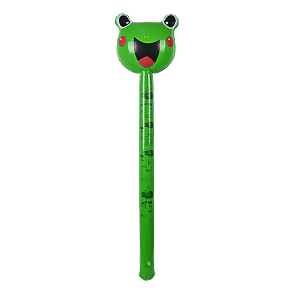 1Pc Giraffe Kikker Dier Opblaasbare Lucht Stok Klap Bar Party Kids Vrolijken Props Geschikt Voor Pretpark Perfect Speelgoed: New Frog