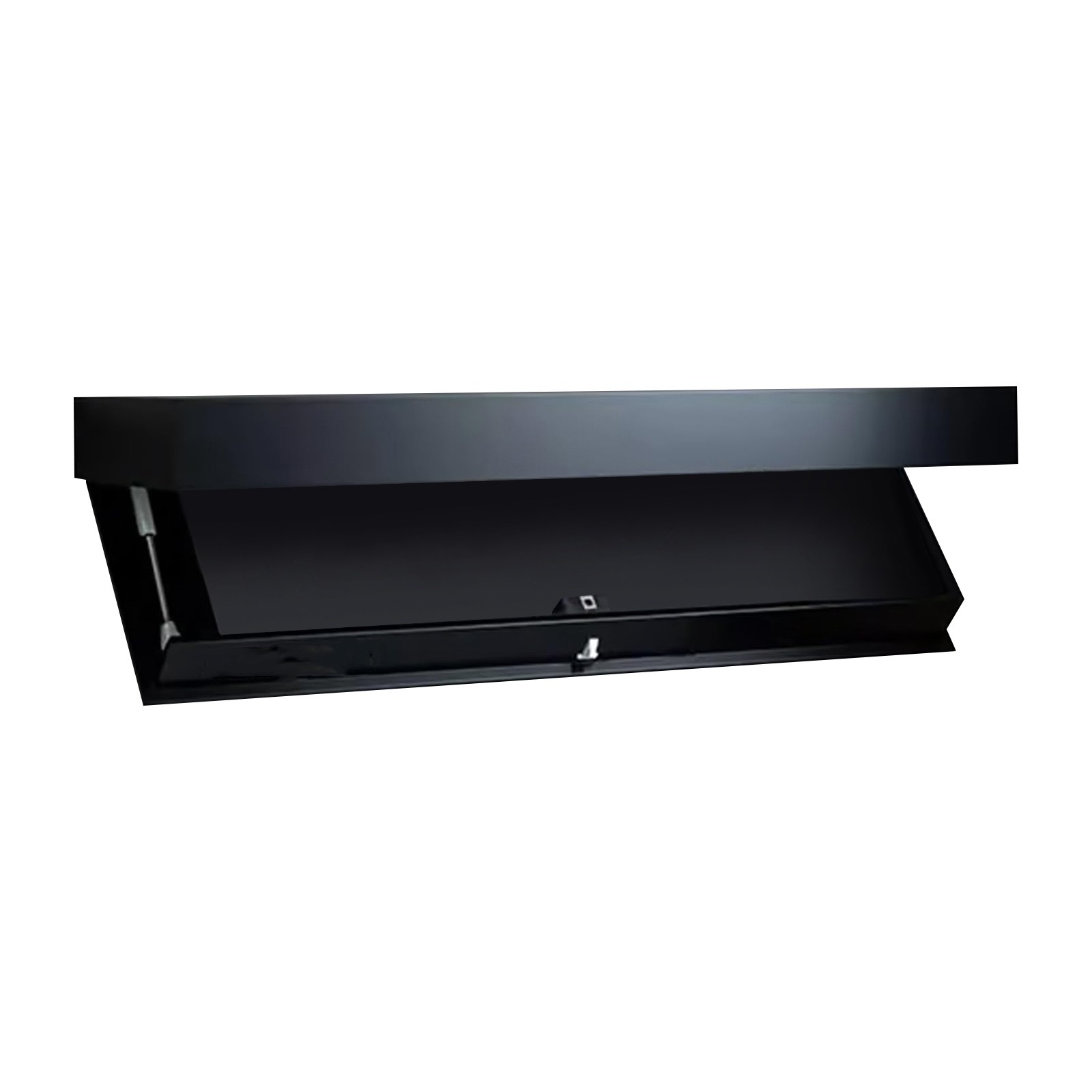 Home Storage Shelf With Compartment,Concealed Floating Shelf, Wall-Mounted Storage Solution, Modern Home Decor, For Living Room: black